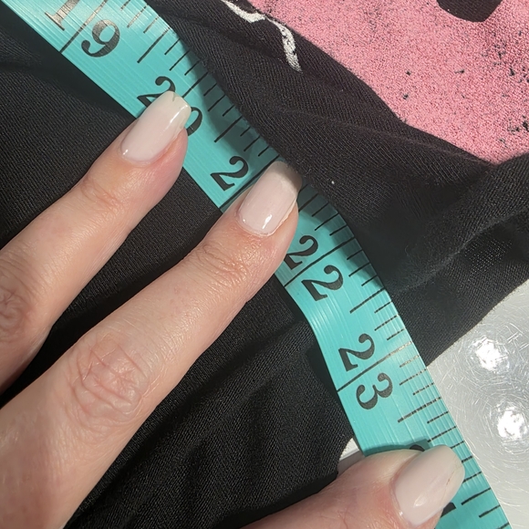 Grateful Dead Custom Cut Cropped Black Tank Top with Pink and Blue Bear M? - Picture 14 of 15